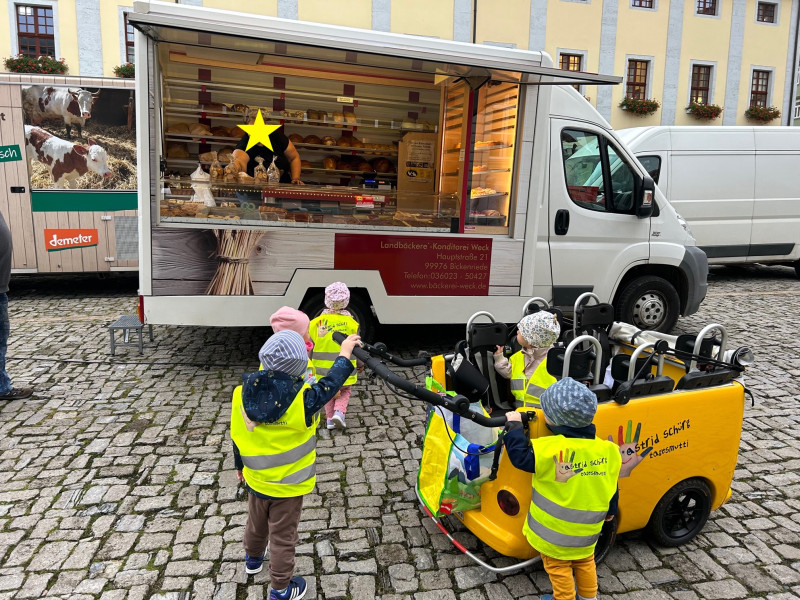 Besuch auf dem Markt